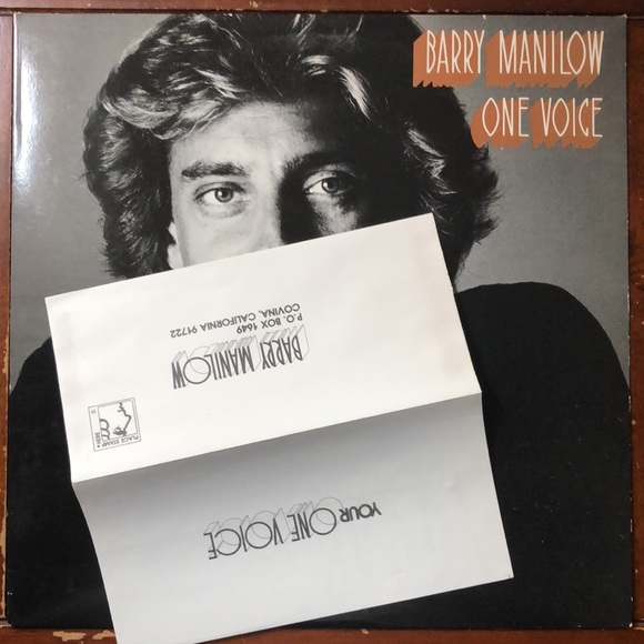 Barry Manilow One Voice Vinyl Lp '79 - Picture 3 of 8
